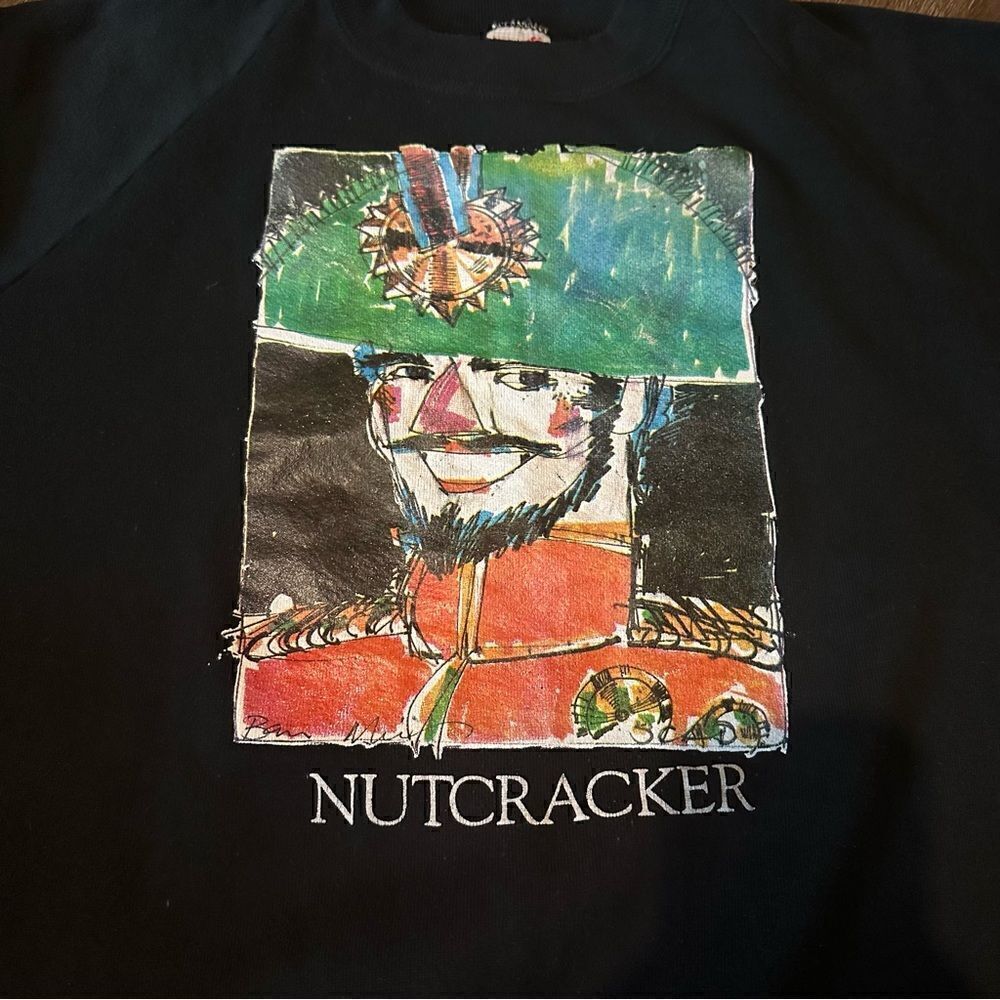 Vintage Jerzees USA NutCracker Ballet South Crewneck Sweater Black Size XL